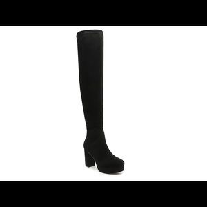 EFIE BLACK PLATFORM OVER THE KNEE BOOT